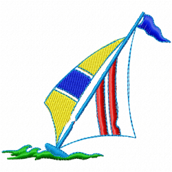 Boats Embroidery Design 11 Boats Embroidery Design 11